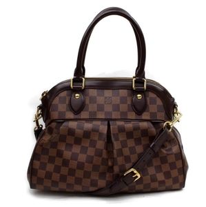 💯 Auth Louis Vuitton Trevi PM Ebene  Hand Bag